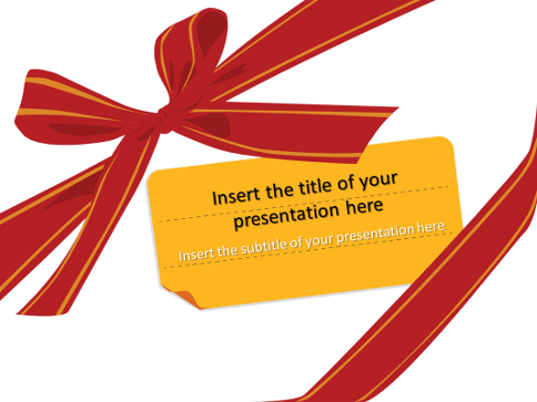 Powerpoint Free Templates on Gift  Ribbon And Bow     Free Template For Powerpoint And Impress