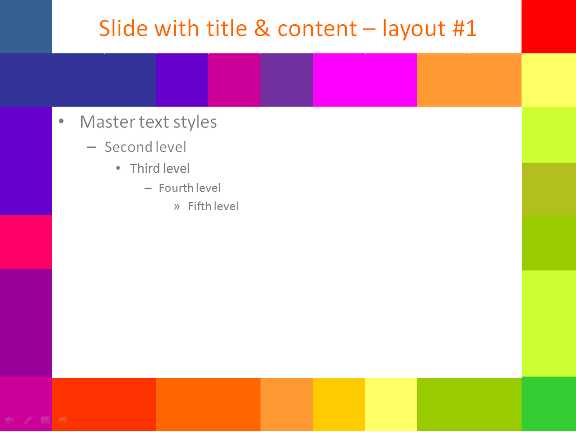 colorful pixel template for powerpoint