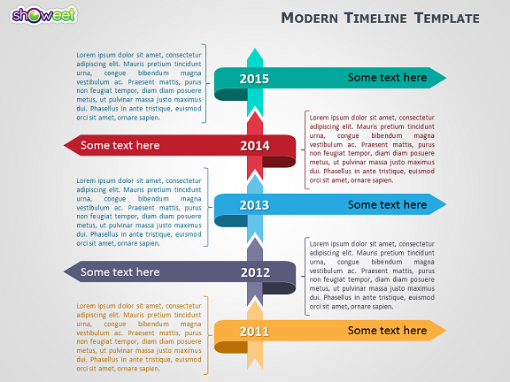 modern timeline template for powerpoint