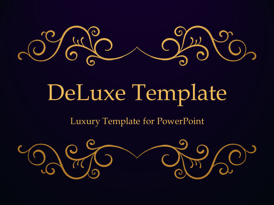 DeLuxe Luxury PowerPoint Template