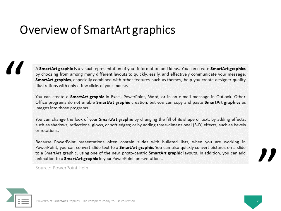 PowerPoint SmartArt Graphics The Complete Collection