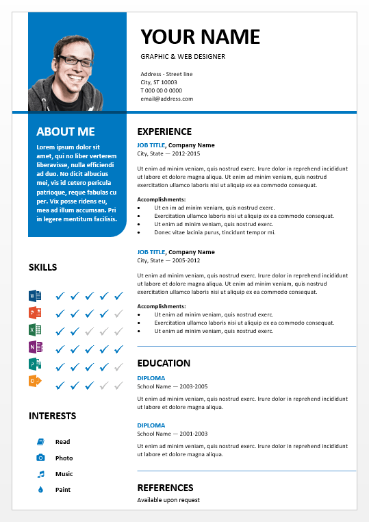 Bayview-PowerPoint-Resume-screenshot