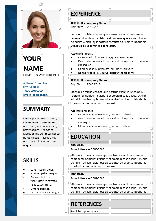 Director Cv Template Word