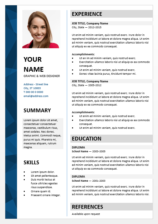 Microsoft Powerpoint Resume Template