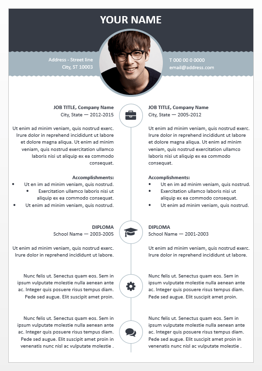 esquilino modern powerpoint resume template