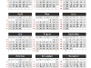 Simple Calendar 2014 for PowerPoint - slide1