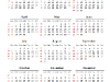 Simple Calendar 2014 for PowerPoint - slide2