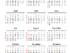 Simple Calendar 2014 for PowerPoint - slide4