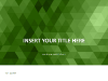 Green Mosaic PowerPoint Template - slide1