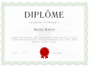 Modèle de Diplôme pour PowerPoint Vert Olive