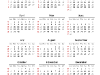 Simple Calendar 2013 for PowerPoint - slide2