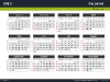 Calendars 2013 templates for PowerPoint - slide01
