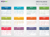 Colorful 2015 Calendar for PowerPoint-slide1