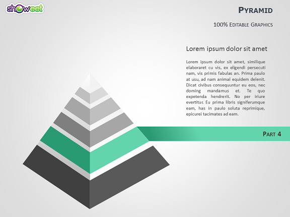 pyramid infographics powerpoint diagram