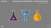 Infographics Chemistry diagram template for PowerPoint