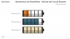 Infographics Batteries w/ levels diagram template for PowerPoint