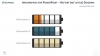 Infographics Batteries w/ levels diagram template for PowerPoint