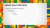 Lego PowerPoint Template - Content 4 - Widescreen