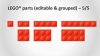 Lego PowerPoint Red Bricks - Widescreen