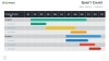 Gantt chart template for PowerPoint - 12 Months (Widescreen)