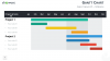 Gantt chart template for PowerPoint - 12 Months (Widescreen)