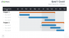 Gantt chart template for PowerPoint - 12 Months (Widescreen)