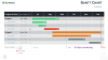 Gantt chart template for PowerPoint - 6 Months (Widescreen)