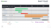 Gantt chart template for PowerPoint - 3 Months (Widescreen)