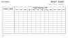 Gantt chart template for PowerPoint - Printable Template (Widescreen)