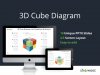 3D Cube Diagram for PowerPoint and Keynote - Cover Slide