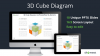 3D Cube Diagram for PowerPoint and Keynote - Cover Slide - Widescreen