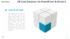 3D Cube Diagram for PowerPoint and Keynote - Light Blue Cube - Widescreen