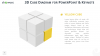 3D Cube Diagram for PowerPoint and Keynote - Yellow Cube - Widescreen
