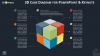 3D Cube Diagram Infographics for PowerPoint and Keynote - Dark Layout - Widescreen