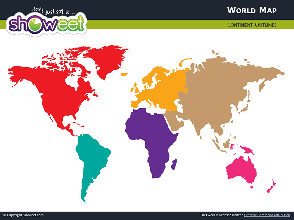 Carte Du Monde Pour Powerpoint