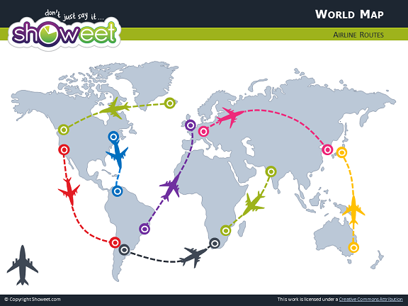 Carte Du Monde Pour Powerpoint