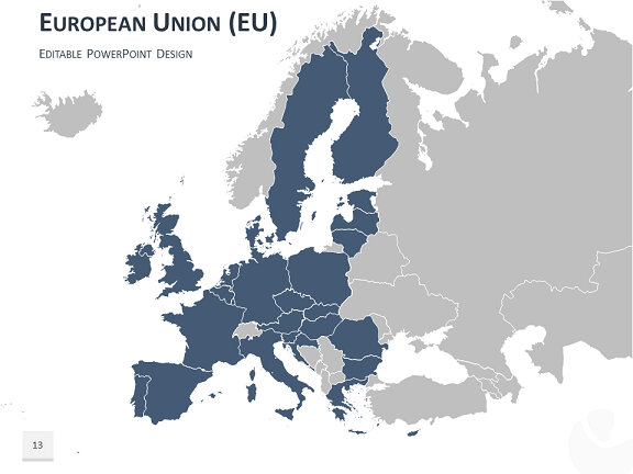 Modèles Carte Europe Powerpoint