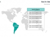 PowerPoint World Map with Rollover Effect - South America