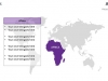 PowerPoint World Map with Rollover Effect - Africa