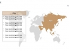 PowerPoint World Map with Rollover Effect - Asia