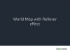 PowerPoint World Map with Rollover Effect (standard aspect ratio)