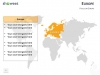 PowerPoint World Map with Rollover Effect - Europe