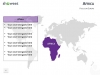 PowerPoint World Map with Rollover Effect - Africa