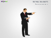 Businessman Pointing Silhouette For PowerPoint