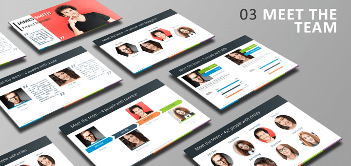 Free PowerPoint Template - Meet the Team
