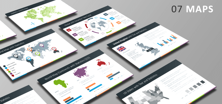 Free PowerPoint Template - Maps