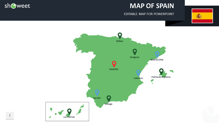mapa de españa para power point Mapa De Espana Para Powerpoint mapa de españa para power point