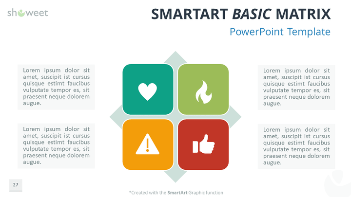plantillas de matrices powerpoint smartart template