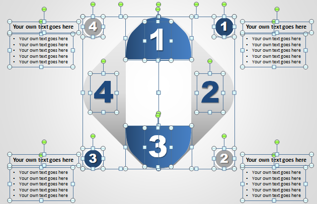 Diagrama Papel 3D PowerPoint - Gráficos editables