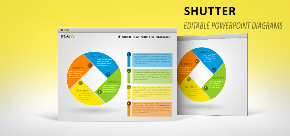 4sided shutter diagram for powerpoint